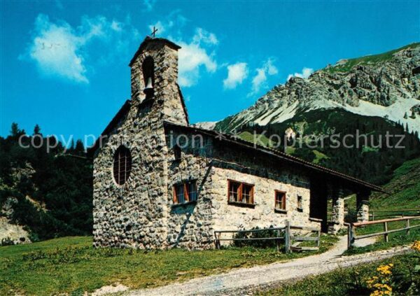 Malbun Friedenskapelle mit Ochsenkopf