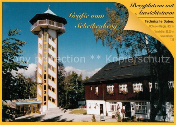 Scheibenberg Bergplateau mit Aussichtsturm