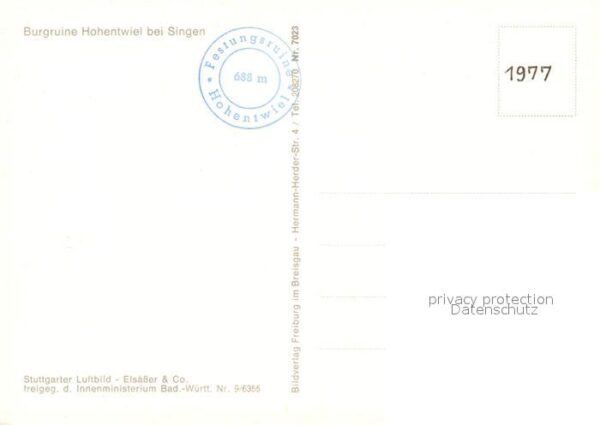 Singen Hohentwiel Burgruine Hohentwiel Fliegeraufnahme – Bild 2