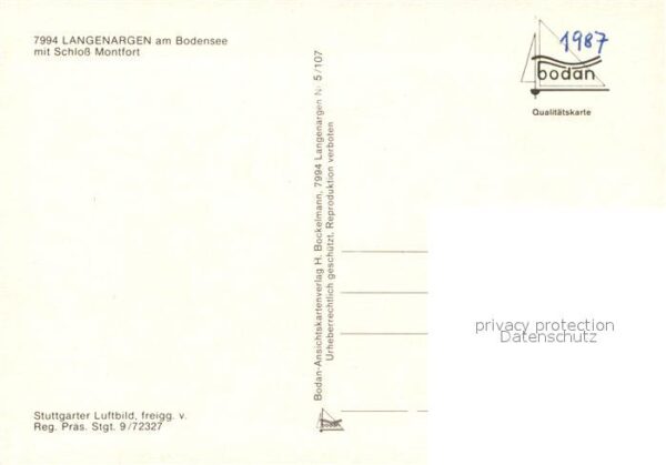 Langenargen Bodensee Fliegeraufnahme mit Schloss Montfort – Bild 2
