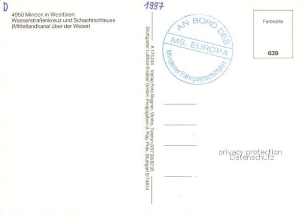 Minden Westfalen Wasserstrassenkreuz und Schachtschleuse – Bild 2