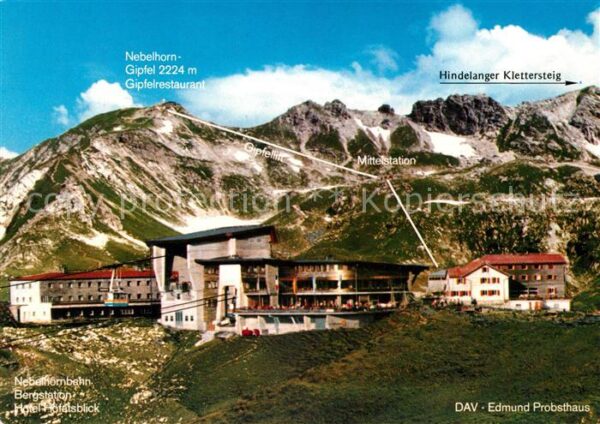 Oberstdorf Nebelhornbahn Bergstation Hotel Höfatsb
