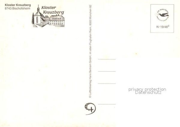 Bischofsheim Rhoen Kloster Kreuzberg Fliegeraufnahme – Bild 2