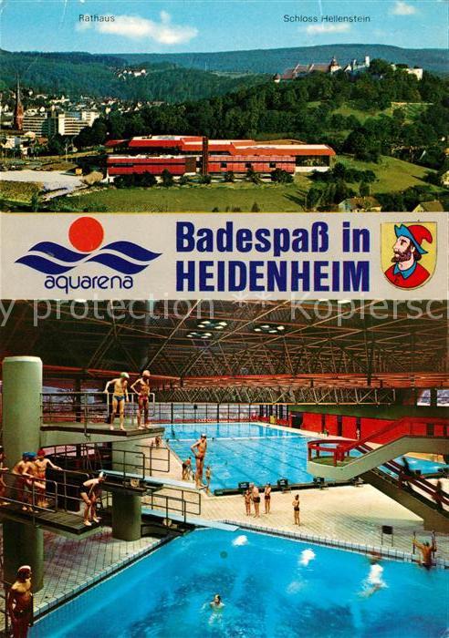 Heidenheim Brenz Hallenfreizeitbad Aquarena Schloss Hell
