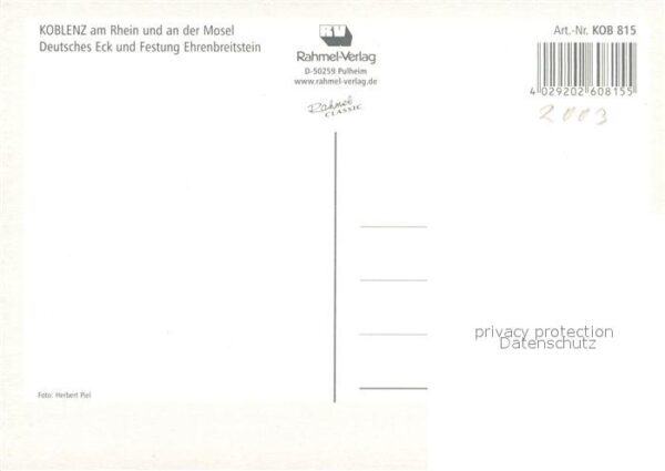 Koblenz Rhein Fliegeraufnahme mit Mosel Deutsches Eck – Bild 2