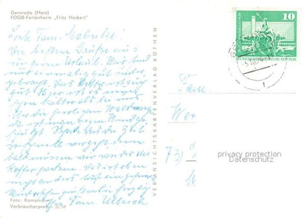 Gernrode Harz FDGB Ferienheim Fritz Heckert – Bild 2
