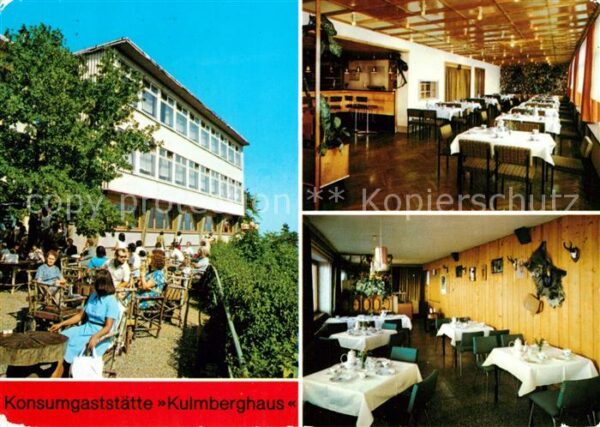 Saalfeld Saale Konsumgaststätte Kulmberghaus Gasträume