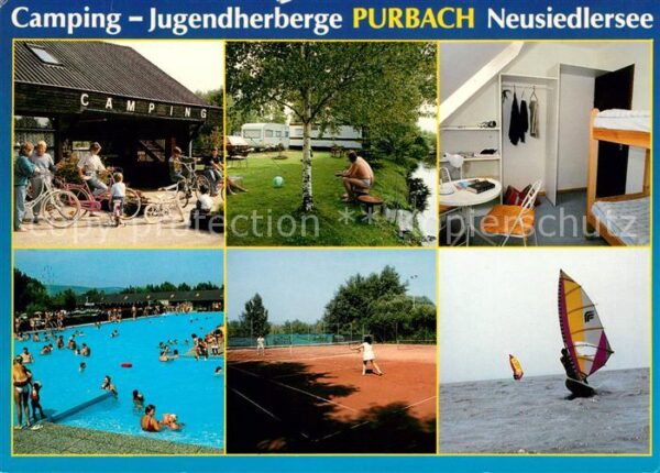 Purbach Neusiedler See Camping Jugendherberge Freibad Tennispl