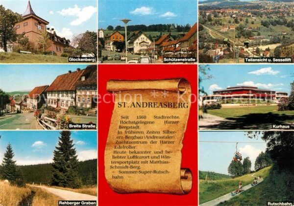 St Andreasberg Harz Glockenberg Schützenstr Teilansicht Bre