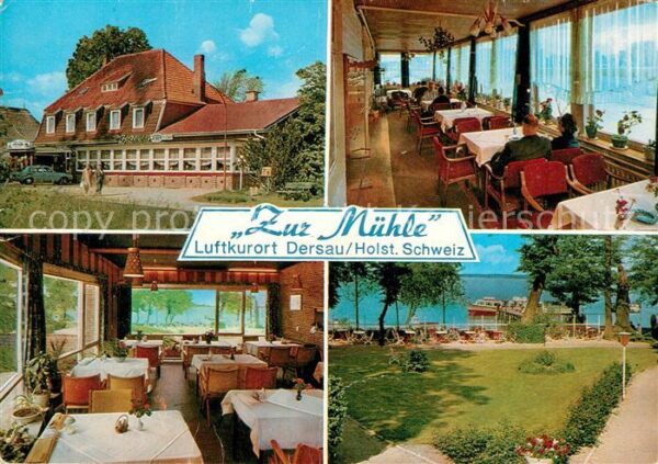 Dersau Hotel Pension Zur Mühle Gasträume Park