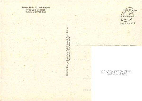 Bad Bocklet Sanatorium Dr Trümbach – Bild 2
