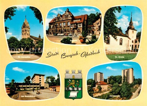 Bergisch Gladbach St Laurentius Rathaus Ev Kirche Busbahn