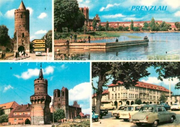 Prenzlau Blindower Tor Stadtblick Mitteltorturm