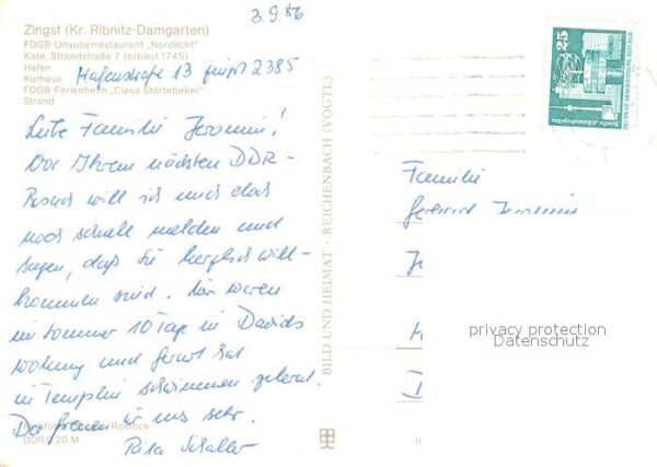 Zingst Ostseebad FDGB Restaurant Nordlicht Kate Hafen Ku – Bild 2