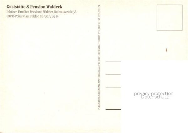 Pobershau Gaststätte Pension Waldeck – Bild 2