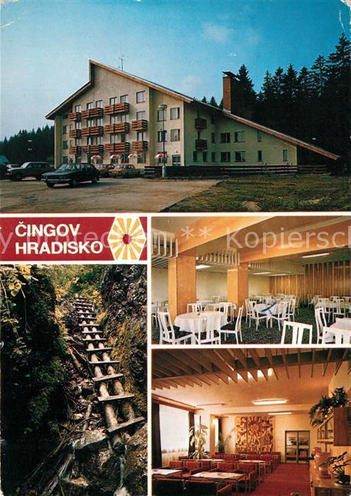 Cingov Hradisko Hotel Gastr
Hotel Gasträume Holztreppe