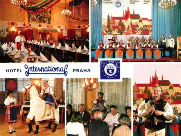 Praha Prahy Prague Hotel International Speisesaal Musikgru