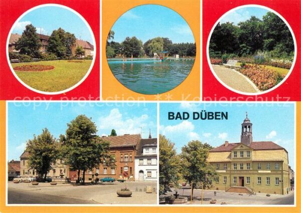 Bad Dueben Platz der Jugend Waldbad Hammermühle Ku