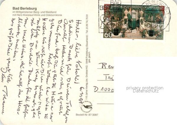 Bad Berleburg Fliegeraufnahme mit Herz Kreislauf Klin – Bild 2