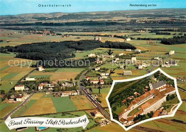 Bad Fuessing Stift Reichersberg Fliegeraufnahme