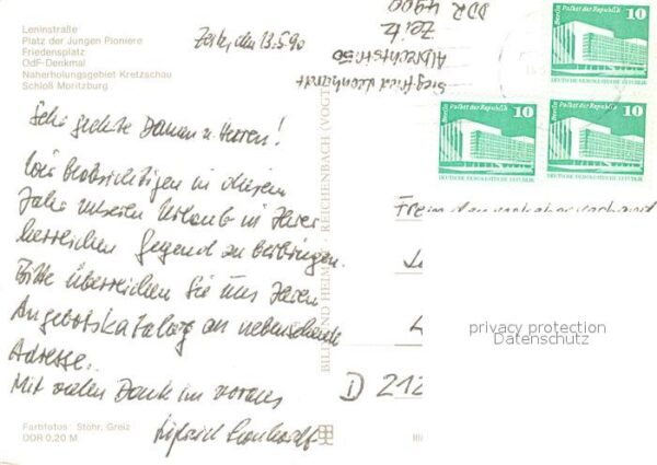 Zeitz Leninstr Platz der Jungen Pioniere Frie – Bild 2