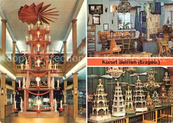 Seiffen Erzgebirge Spielzeugmuseum Pyramide Spielzeugmache