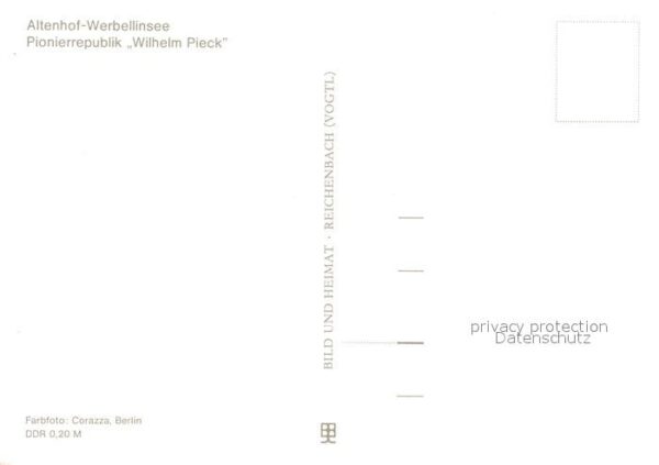 Werbellinsee-Altenhof Pionierrepublik Wilhelm Pieck – Bild 2