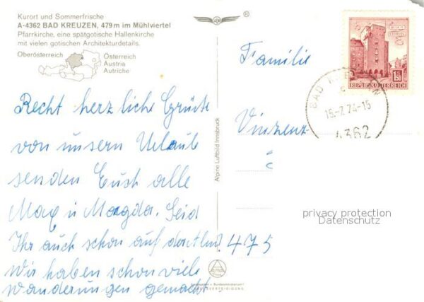 Bad Kreuzen Pfarrkirche Fliegeraufnahme – Bild 2
