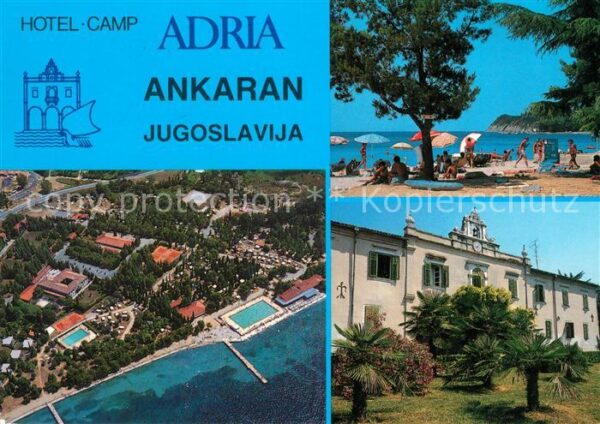 Ankaran Hotel Camp Adria Strand Fliegeraufnahme