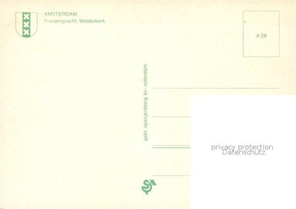 Amsterdam Niederlande Prinsengracht Westerkerk Fliegeraufnahm – Bild 2