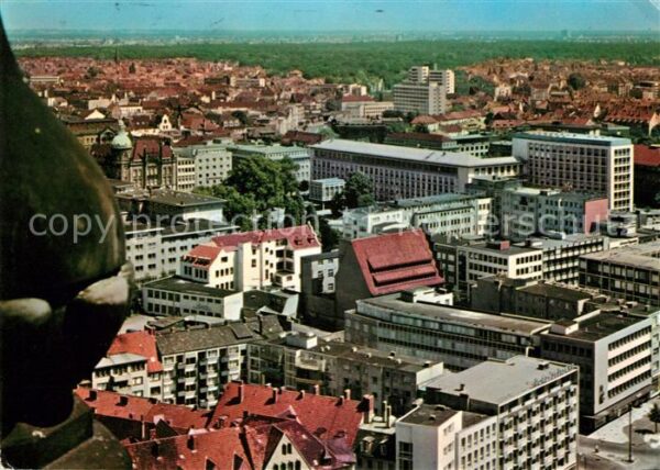 Hannover Blick vom Rathausturm auf Georgsplatz