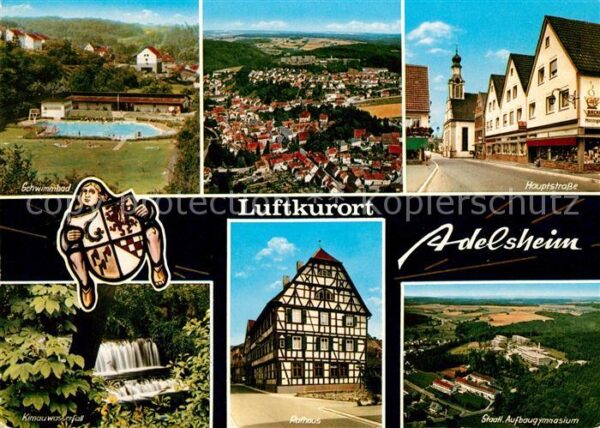Adelsheim Schwimmbad Stadtblick Hauptstrasse Kirn