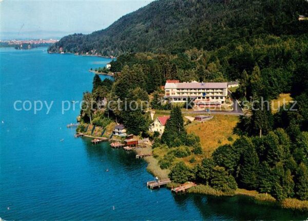 Sekirn Woerther See Hotel Korotan Fliegeraufnahme