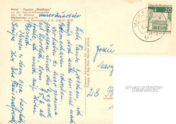 Maikammer Hotel Pension Waldhaus Fliegeraufnahme – Bild 2