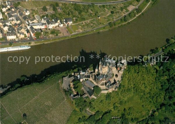 Cochem Mosel Reichsburg Cochem Fliegeraufnahme
