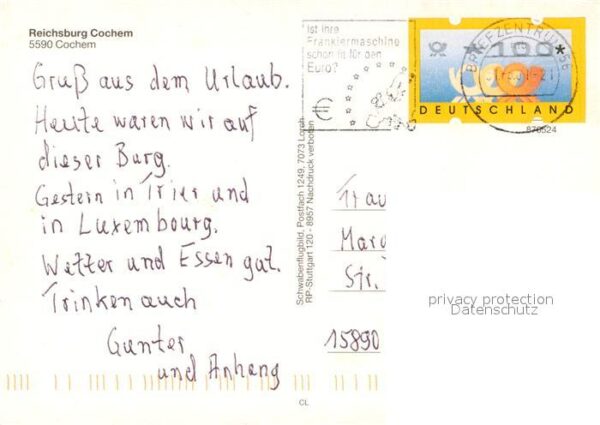 Cochem Mosel Reichsburg Cochem Fliegeraufnahme – Bild 2