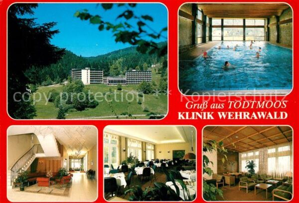 Todtmoos Klinik Wehrawald der BfA Hallenbad Trep