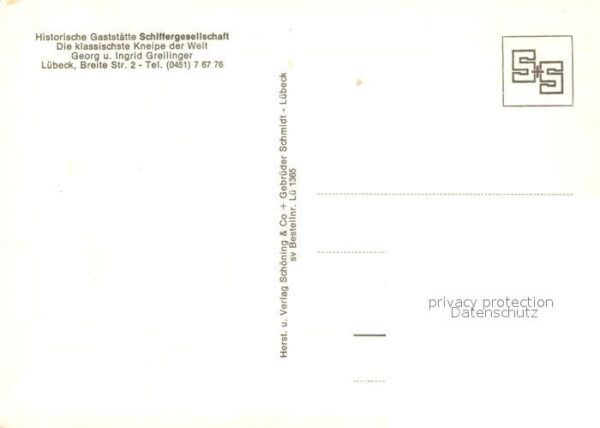 Luebeck Gaststätte Schiffergesellschaft – Bild 2