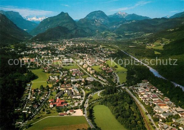 Bad Reichenhall Fliegeraufnahme mit Reiteralpe und Lofe
