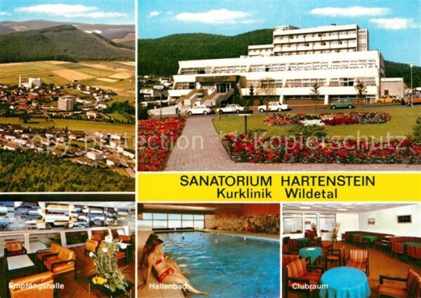 Bad Wildungen Sanatorium Hartenstein Fliegeraufnahme
