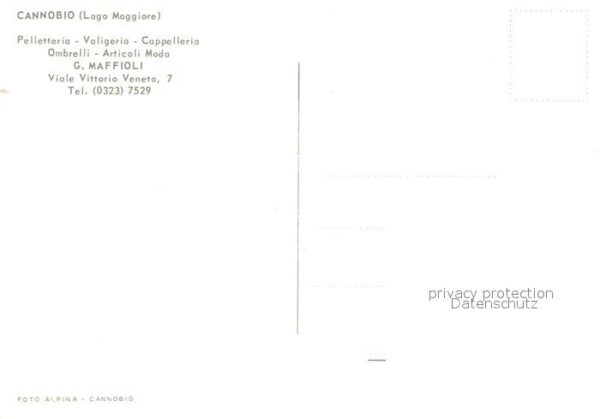 Cannobio Lago Maggiore Pelletteria Valigeria Cappelleria – Bild 2