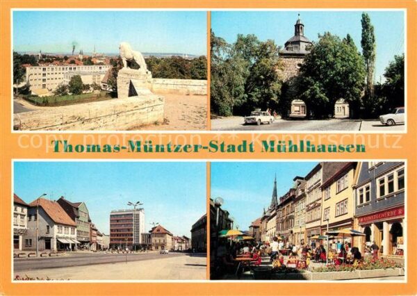 Muehlhausen Thueringen Teilansicht Am Frauentor Wilhelm Pieck