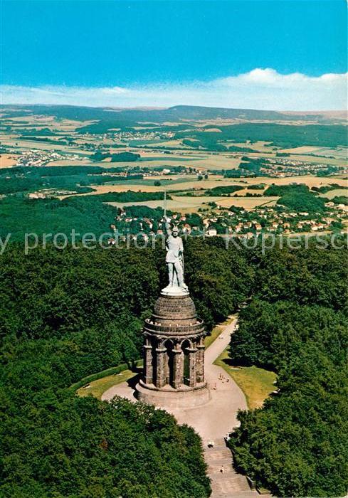 Detmold Hermannsdenkmal Fliegeraufnahme