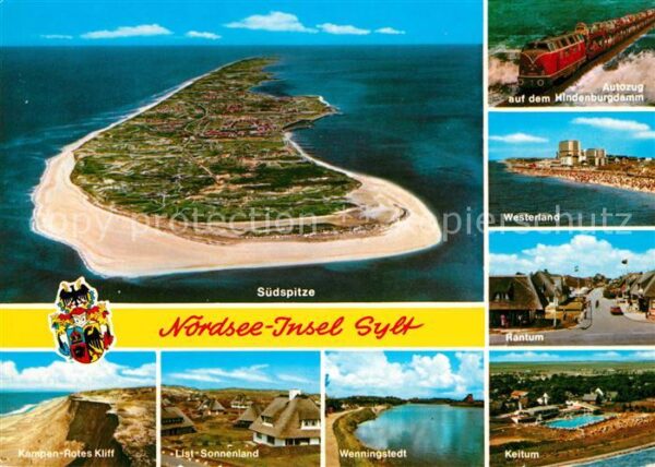 Insel Sylt Südspitze Fliegeraufnahme Kampen Rotes