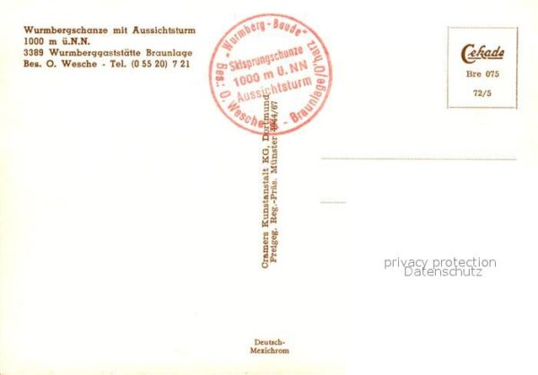 Braunlage Wurmbergschanze mit Aussichtsturm Flieg – Bild 2