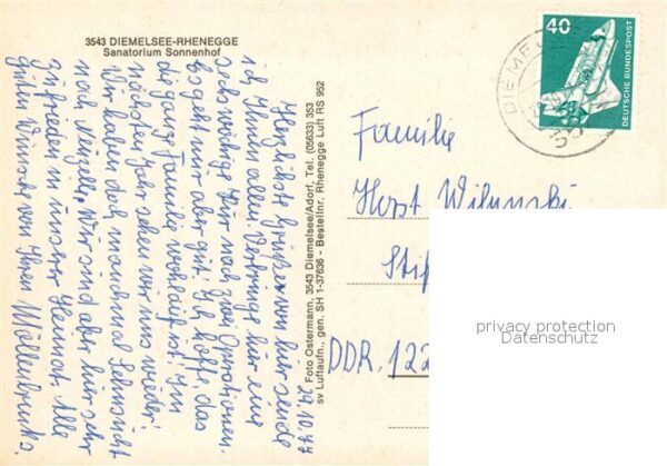 Rhenegge Sanatorium Sonnenhof Fliegeraufnahme – Bild 2