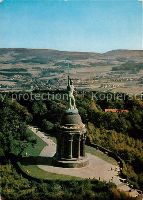 Detmold Hermannsdenkmal im Teutoburger Wald Fli