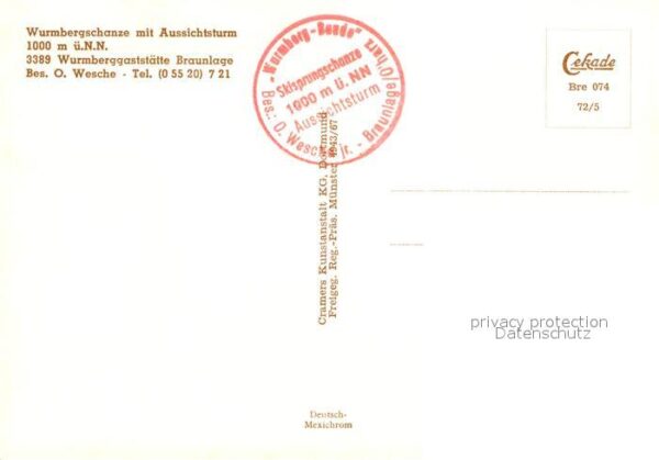 Braunlage Wurmbergschanze mit Aussichtsturm Flieg – Bild 2