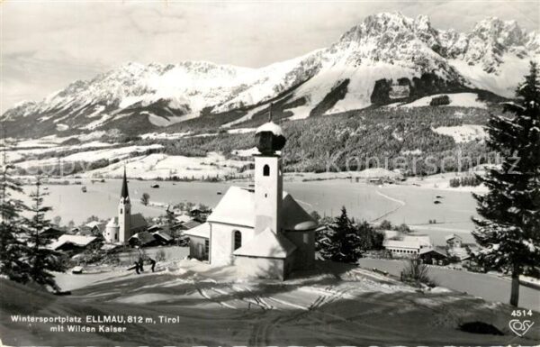 Ellmau Tirol Kirche Wilde Kaiser