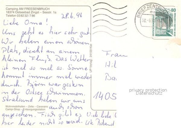 Zingst Ostseebad Fliegeraufnahme Camping Am Freesenbruch – Bild 2